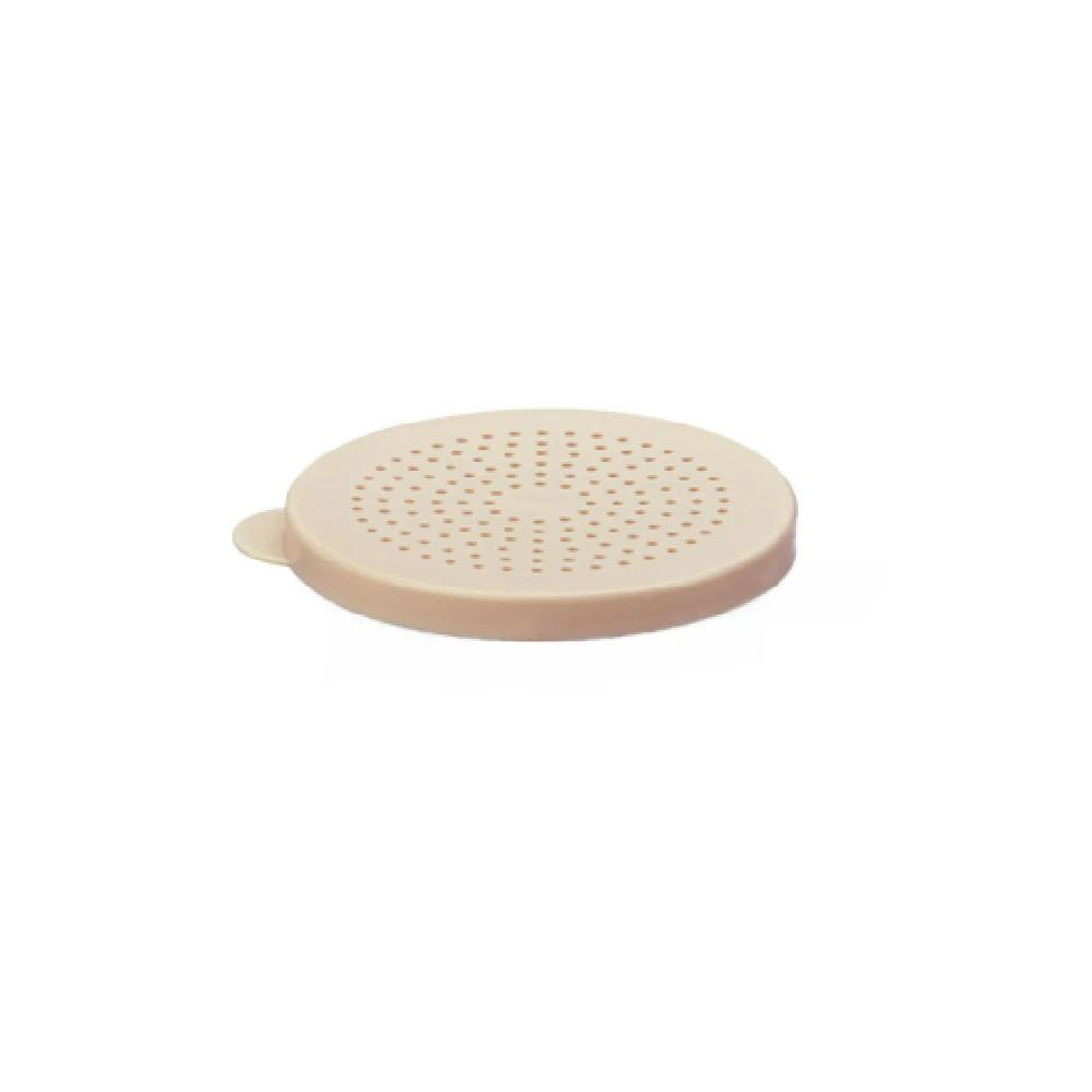 CAC China PDRG-LBG-10 3.12 Inch Lid Poly for PDRG Series Beige 1mm 6 Packs