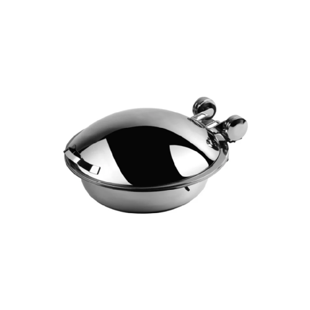 FOH BCH008MSS18 Smart Buffet Ware® Smart W Chafer 6.9 Qt. Round With Stainless Steel Lid And Food Pan