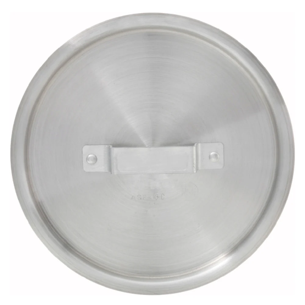 Winco ASP-2C 7-3/4 Inch Diameter Round Cover Aluminum with Handle