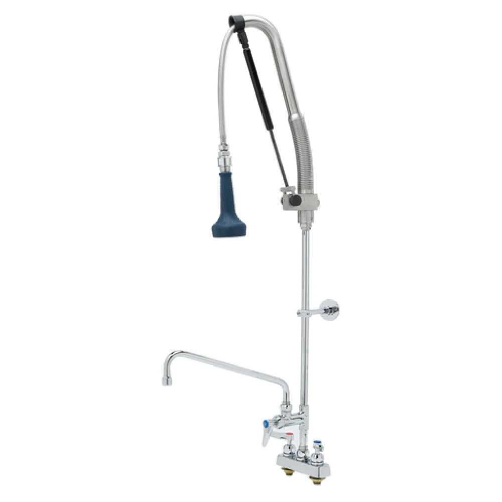 T&S Brass B-5110-12-CRB8P EasyInstall DuraPull Pre-Rinse Unit Deck Mount Add-on Faucet With 12 T&S Brass B-5110-12-CRB8P EasyInstall DuraPull Pre-Rinse Unit Deck Mount Add-on Faucet With 12