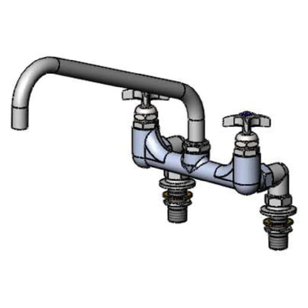 T&S Brass B-0293-14 8 Inch Deck Mount Mixing Faucet ADA Compliant Low Lead