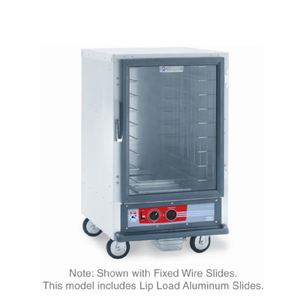 Metro C515-HFC-LA 25 Inch Heated Holding Cabinet Mobile Non-Insulated Aluminum