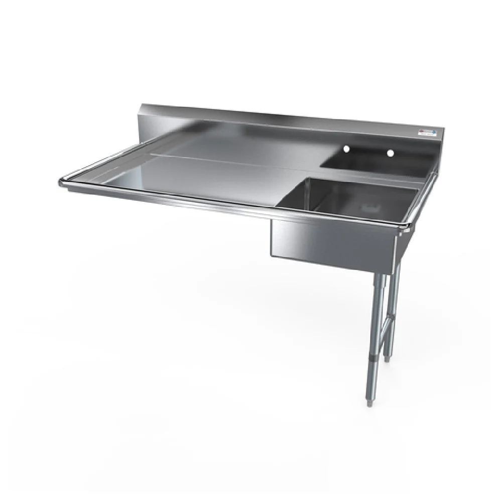 NBR Equipment UDT-60R 60 Inch Undercounter Dishtable Soiled with Pre-Rinse Sink NBR Equipment UDT-60R 60 Inch Undercounter Dishtable Soiled with Pre-Rinse Sink