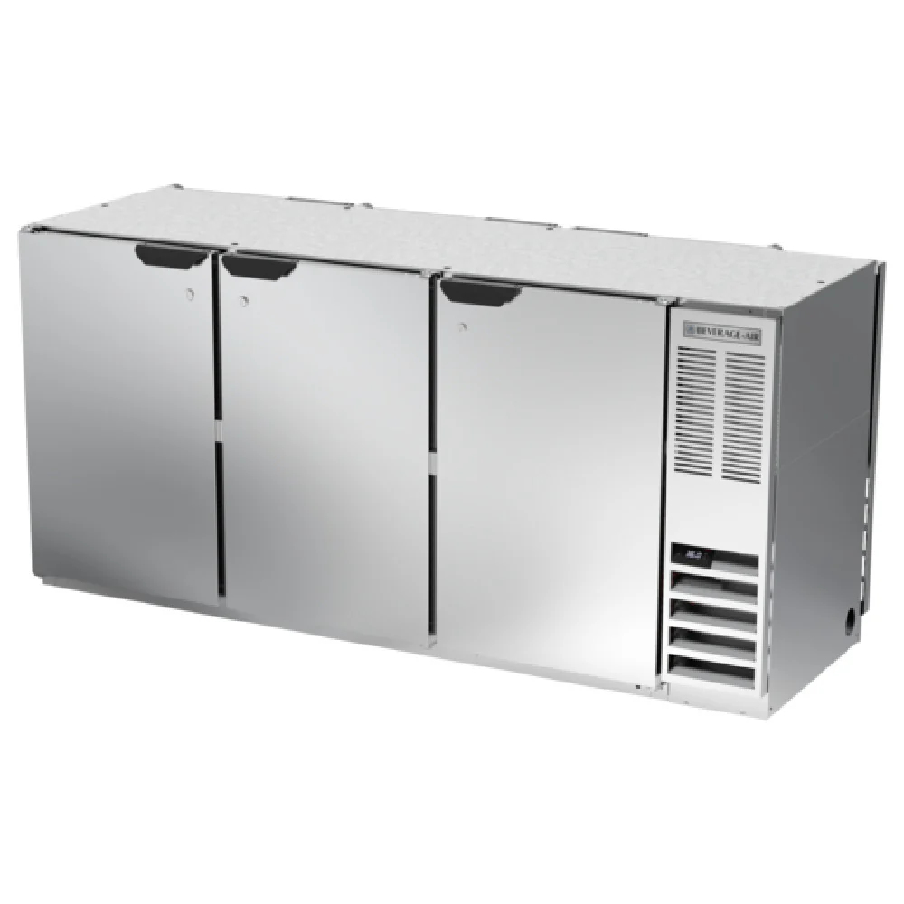 Beverage Air BB72HC-1-F-PT-S 72 Inch Refrigerated Back Bar Cabinet 22.1 cu ft