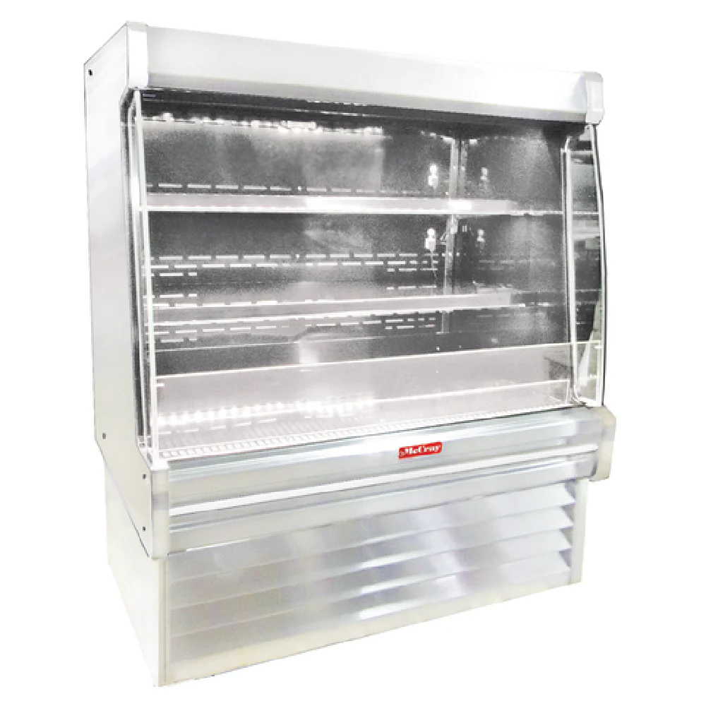 Howard-McCray R-OD35E-4L-S-LED 51 Inch Dairy Open Merchandiser Remote Refrigeration with Stainless Steel Construction 4733 BTU