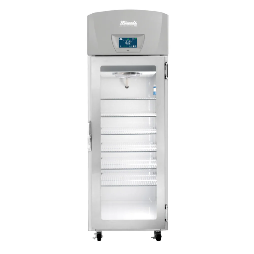 Migali Industries EVOX-1RG-LB-RC Medical-Grade Refrigerator 20.2 Cu. Ft. Capacity Single Glass Door
