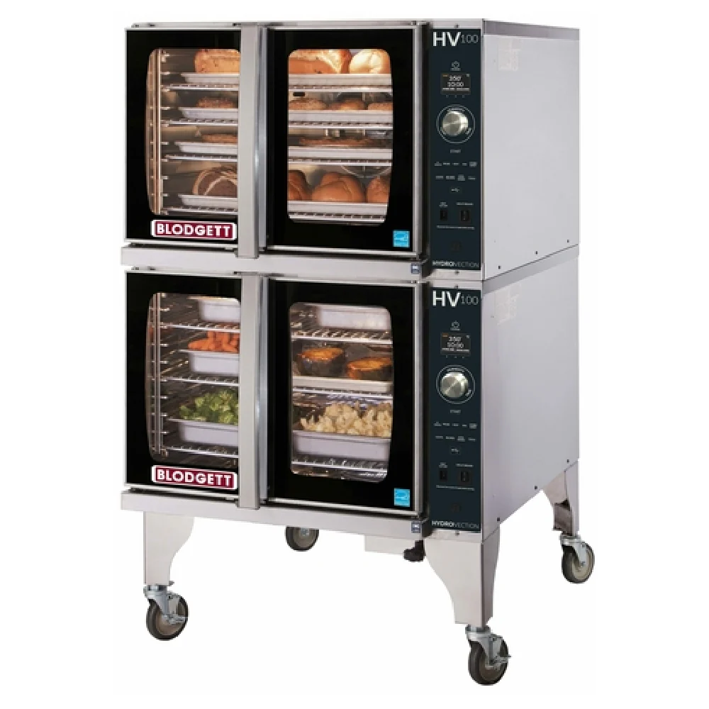 Blodgett HV-100G DBL_LP_208-240/60/1 Gas HydroVection Oven 38 Inch 6 Burners 60000 BTU with 10 Racks Blodgett HV-100G DBL_LP_208-240/60/1 Gas HydroVection Oven 38 Inch 6 Burners 60000 BTU with 10 Racks