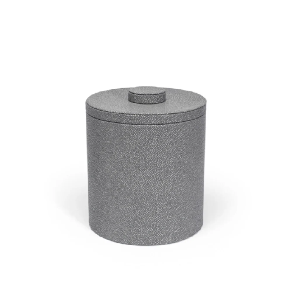 FOH RIB023GYL21 3.5qt Round Belize Ice Bucket Smoke With Smoke Lid Includes One RIB023GYL21-LID 3.5qt Round Belize Ice Bucket Lid Smoke