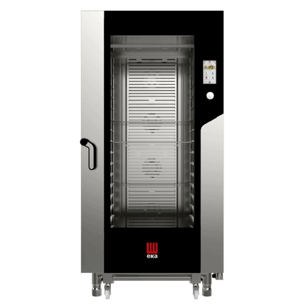 Tecnoeka MKFA 1664 TS_208-240/60/3 36 Inch Floor Model Electric Combi Oven with Roll-in Trolley