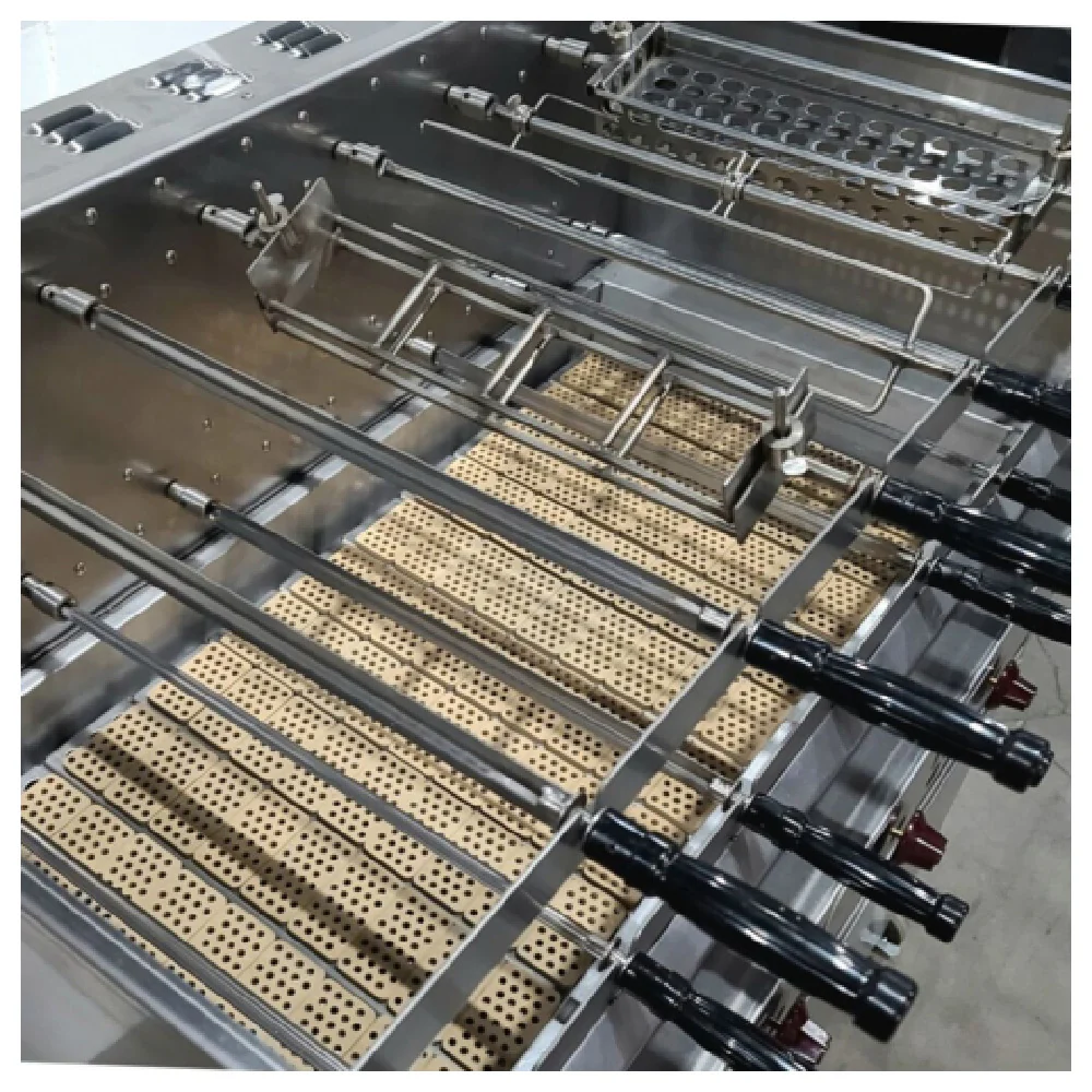 Hickory Industries Inc. CHUSSACSO 6 73 Inch Rotisserie Gas Oven 19 Knife Spits with Stand Hickory Industries Inc. CHUSSACSO 6 73 Inch Rotisserie Gas Oven 19 Knife Spits with Stand