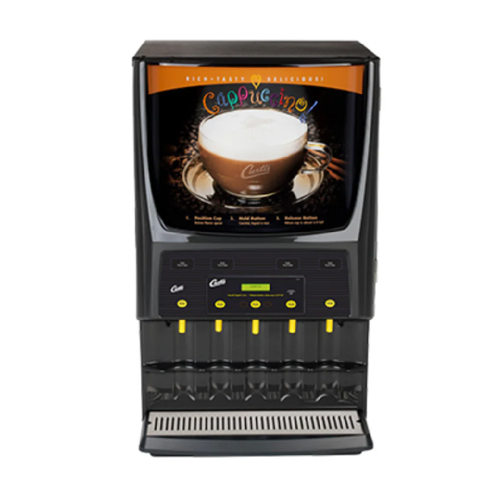 Curtis PCGT5800 21 Inch Electric Beverage Dispenser G3 Primo Cappuccino with 5 Station 5.4 Gallon Per Hour Curtis PCGT5800 21 Inch Electric Beverage Dispenser G3 Primo Cappuccino with 5 Station 5.4 Gallon Per Hour