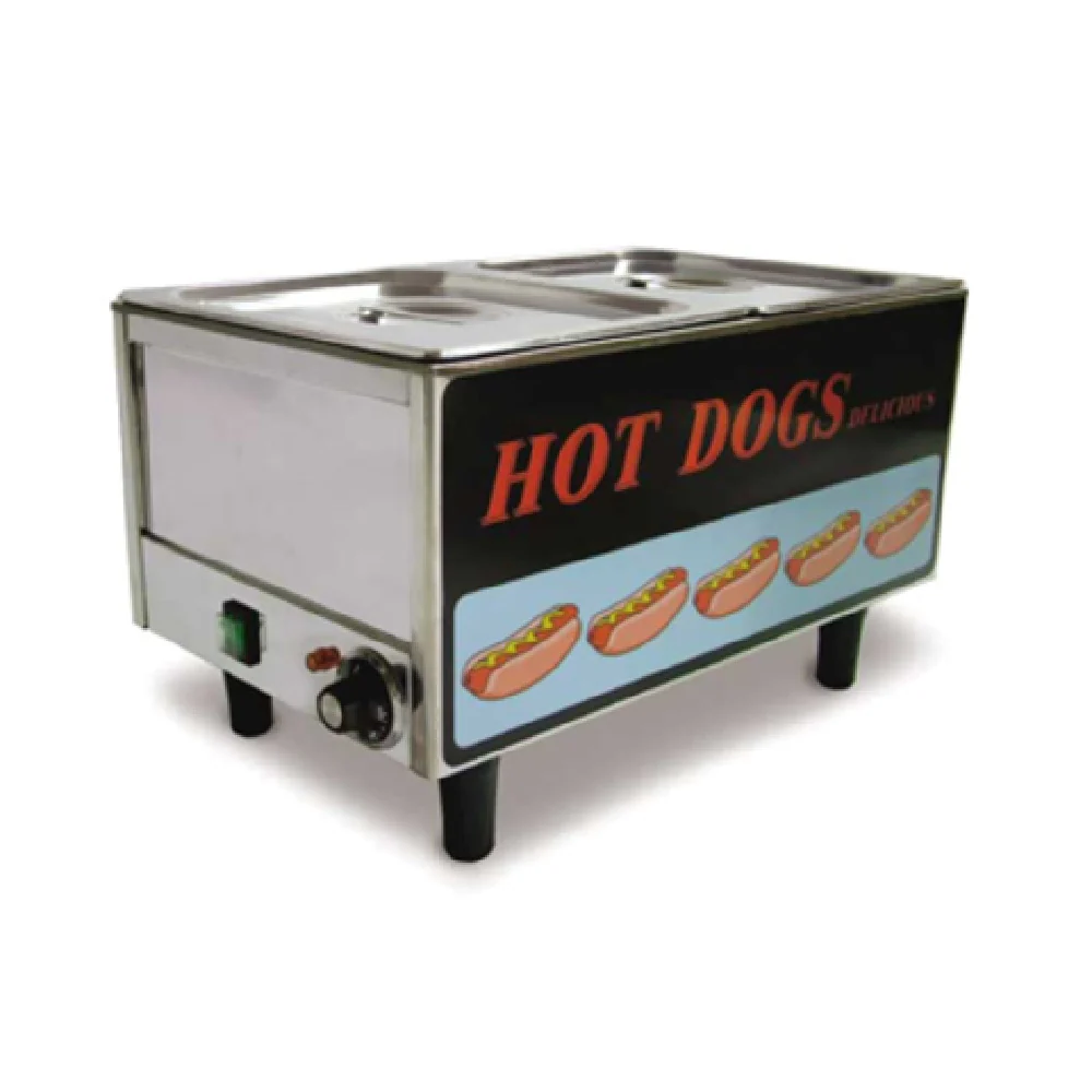 Omcan 17133 21 Inch Hot Dog Steamer Electric Stainless Steel 50 Hot Dogs and 30 Buns Omcan 17133 21 Inch Hot Dog Steamer Electric Stainless Steel 50 Hot Dogs and 30 Buns