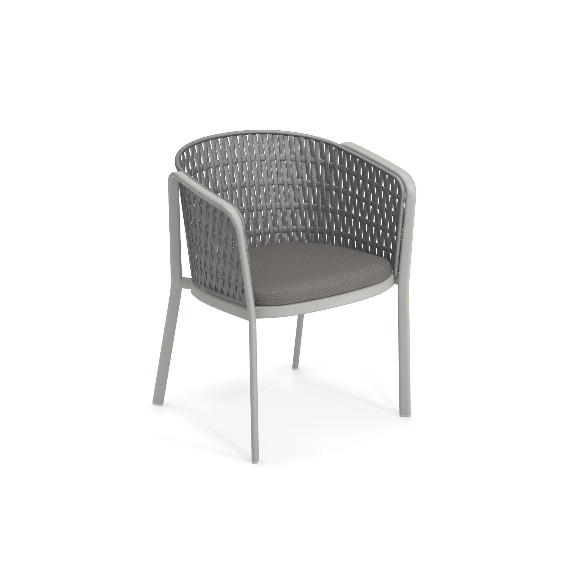 emuamericas, llc E1214-73-18 24 Inch Armchair Outdoor with Synthetic Rope Back emuamericas, llc E1214-73-18 24 Inch Armchair Outdoor with Synthetic Rope Back