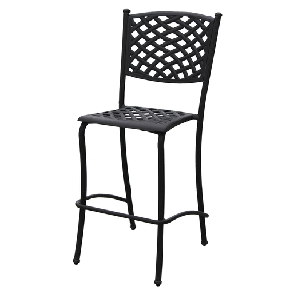 Plantation Prestige Commercial Furniture 8750300-0240 20 Inch Bar Stool Stackable Armless Metal and Chocolate Finish