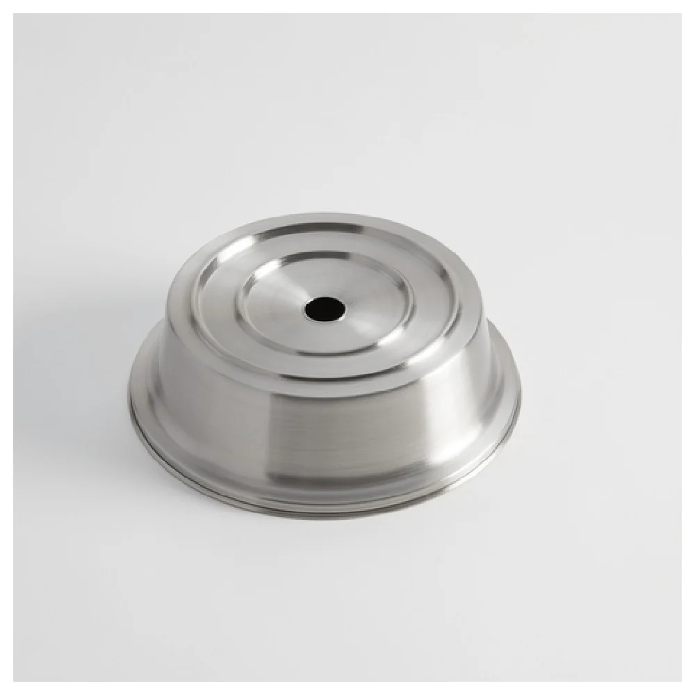 American Metalcraft PC0825S 8-1/4 Inch Plate Cover Round Stainless Steel with Stand