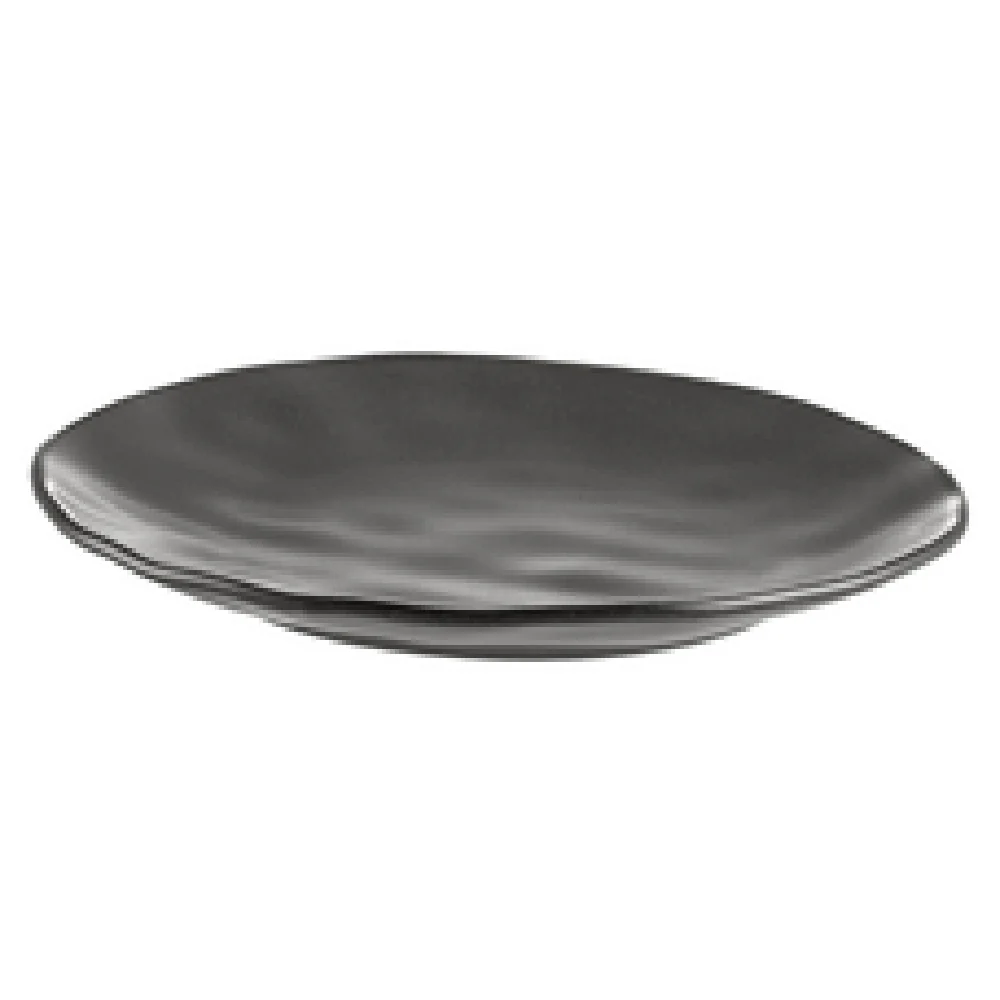 CAC China RFR-7 7-1/4 Inch Round Plate Porcelain Reactive Glaze Dark Green