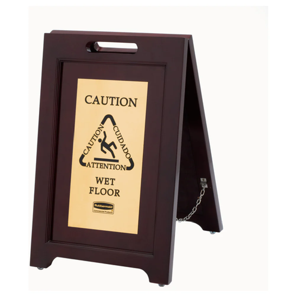 Rubbermaid Commercial Products 1867507 15 Inch Wide Caution Sign Multi-lingual Wood Finish Rubbermaid Commercial Products 1867507 15 Inch Wide Caution Sign Multi-lingual Wood Finish