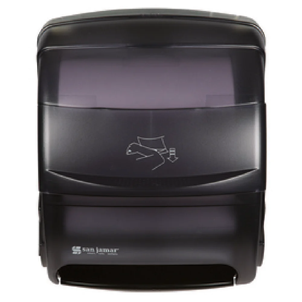 San Jamar T850TBK 11-1/2 Inch Roll Towel Dispenser Manual Plastic Black Pearl San Jamar T850TBK 11-1/2 Inch Roll Towel Dispenser Manual Plastic Black Pearl