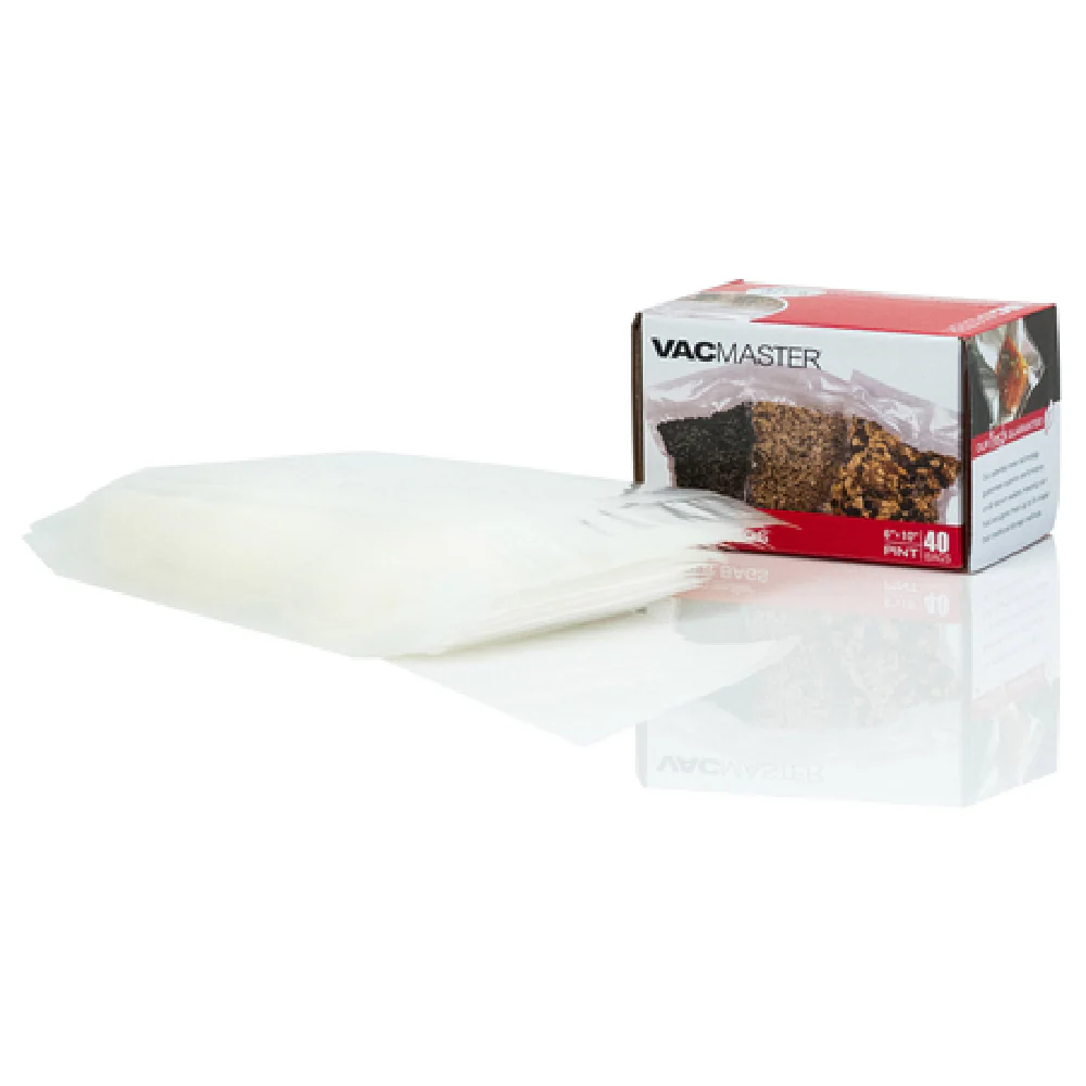 VacMaster 948501 6 Inch Pint Bags Full Mesh Zipper Vacuum Seal BPA Free