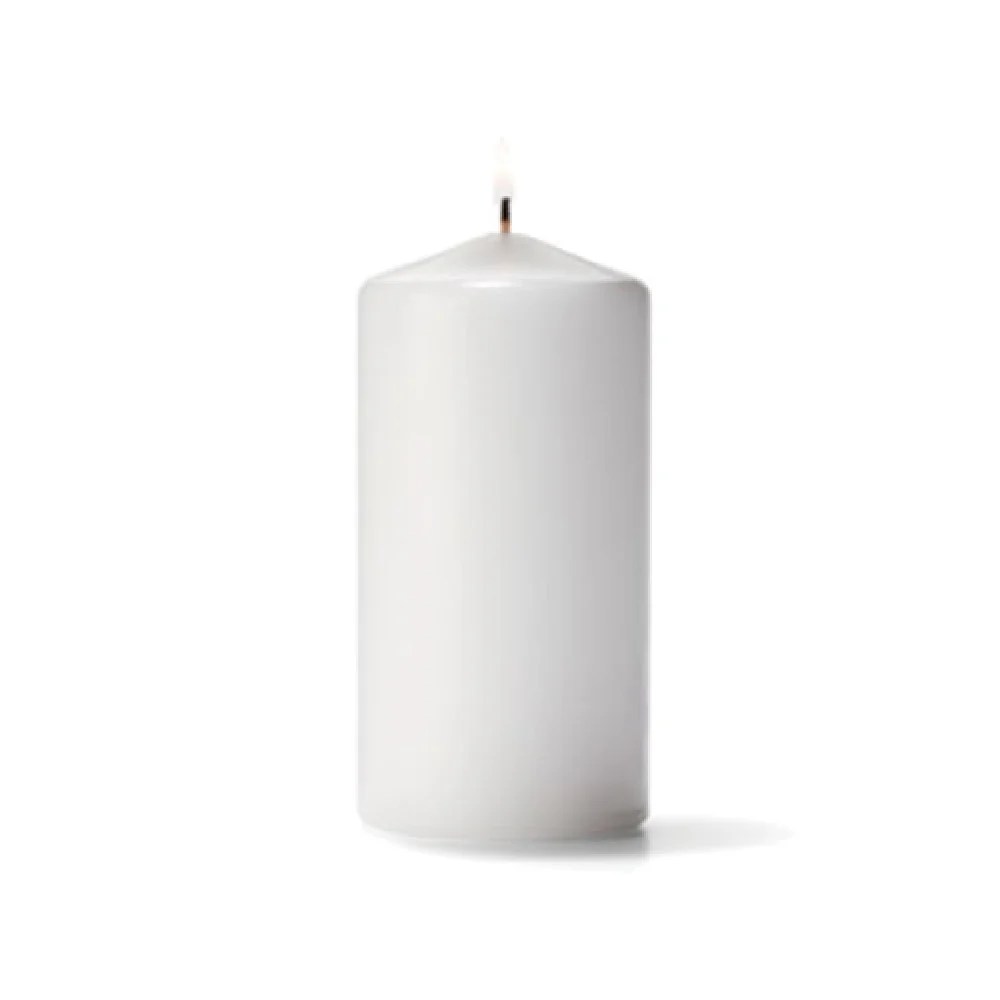 Hollowick P3X6W-12 3 Inch Diameter Candle with Select Wax White 12 Bundles Hollowick P3X6W-12 3 Inch Diameter Candle with Select Wax White 12 Bundles