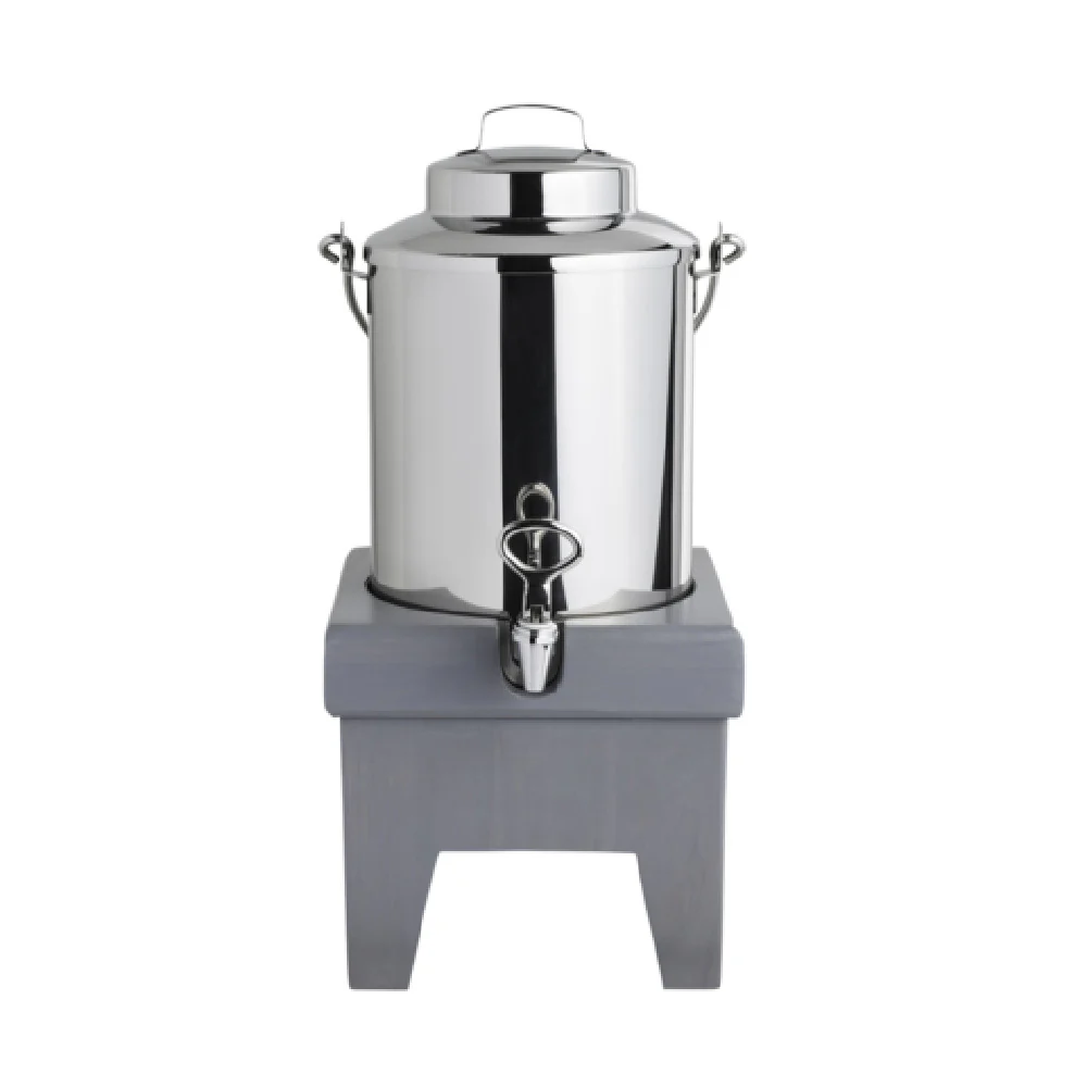 Steelite DW055MLWDGW 5-1/2 Quart Ice Sleeve Fusion Base Milk Dispenser Grey Wash Steelite DW055MLWDGW 5-1/2 Quart Ice Sleeve Fusion Base Milk Dispenser Grey Wash