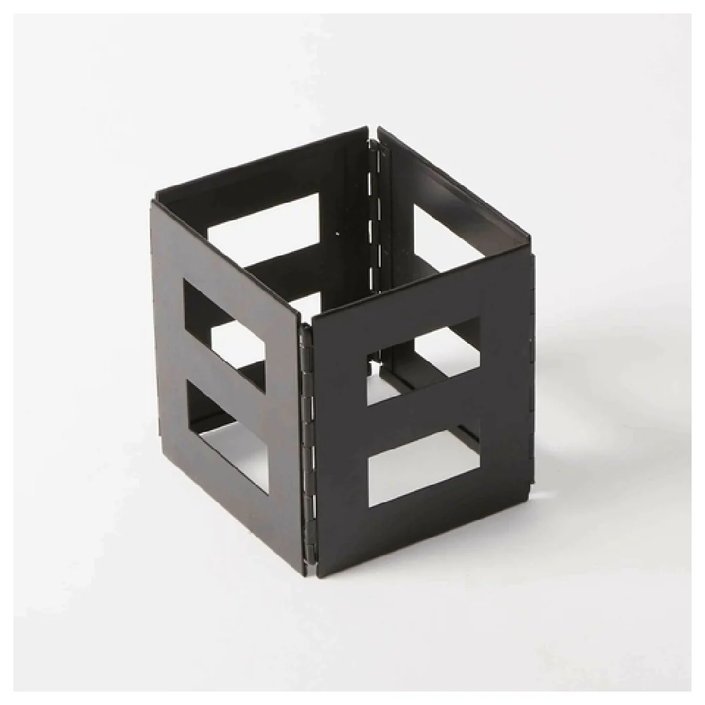 American Metalcraft KBC6 6-1/4 Inch 1/6-size Metal Crate with Collapsible Design
