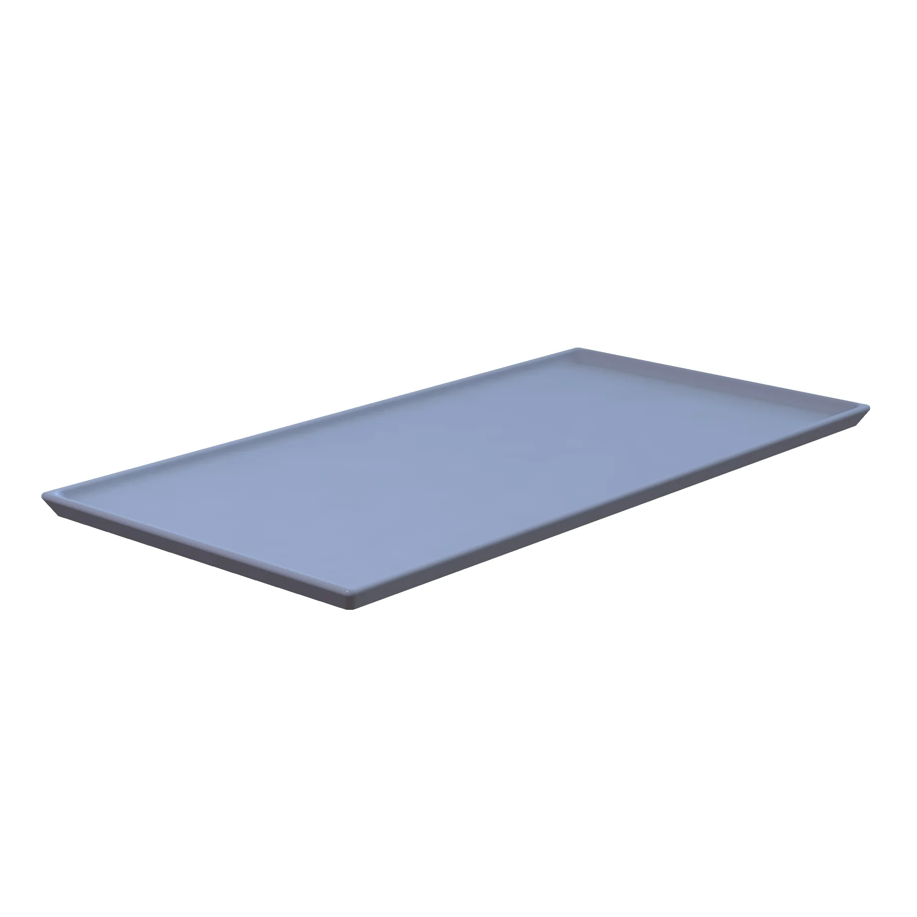 Tablecraft CW2106PB 13-1/4 Inch Cold Holding Platter Cast Aluminum Pigeon Blue Finish