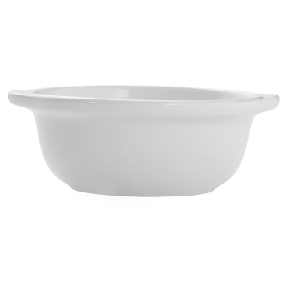 Arc Cardinal FJ821 12 Oz Round French Onion Soup Crock Porcelain White
