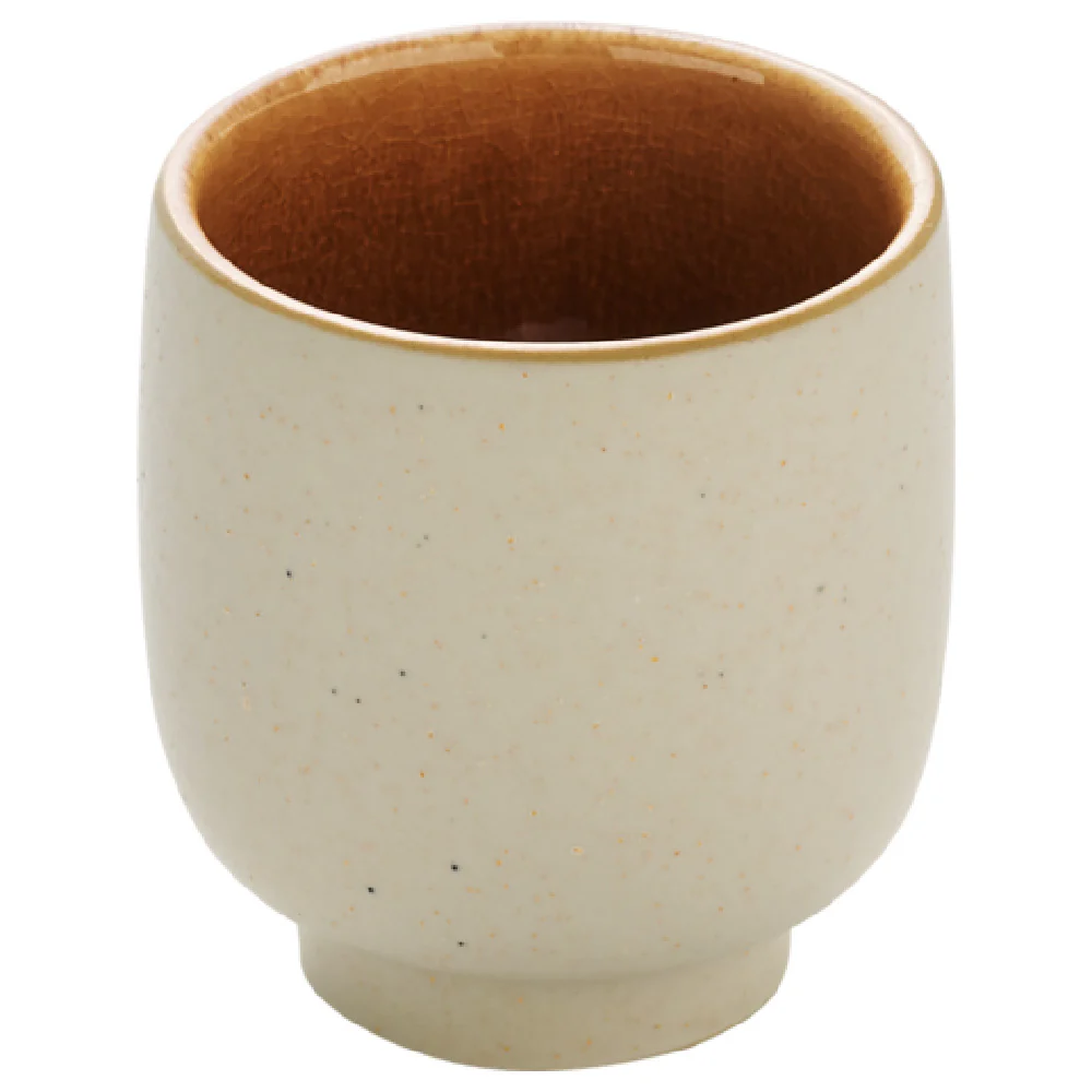 BauscherHepp P015401-016150 3.4 Oz Espresso Cup Handleless Stoneware Brown