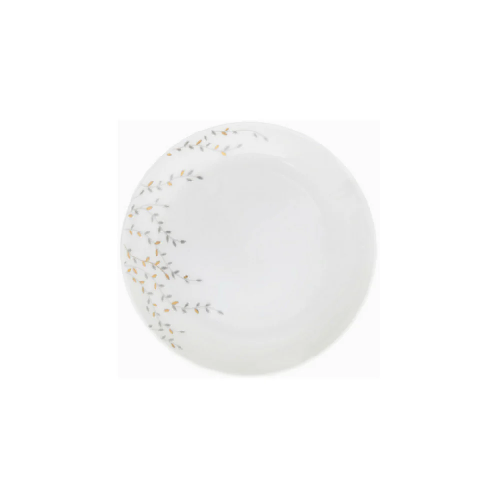 Fortessa RRP.JASMINE.03 6.25 Inch Round Coupe Plate China with Flat Edge Rim