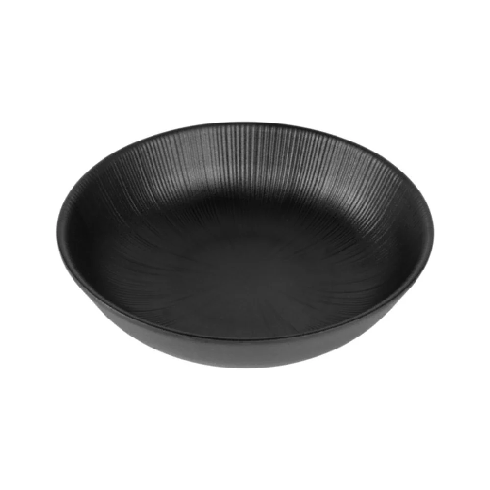 GET Enterprises B387722-B 26 Oz Round Bowl with Melamine Black Finish GET Enterprises B387722-B 26 Oz Round Bowl with Melamine Black Finish