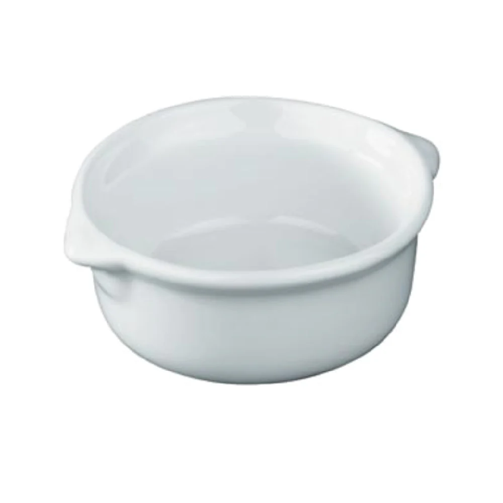 Revol 615439 1-1/2 Oz Mini Casserole Dish Round Eared White Porcelain Revol 615439 1-1/2 Oz Mini Casserole Dish Round Eared White Porcelain