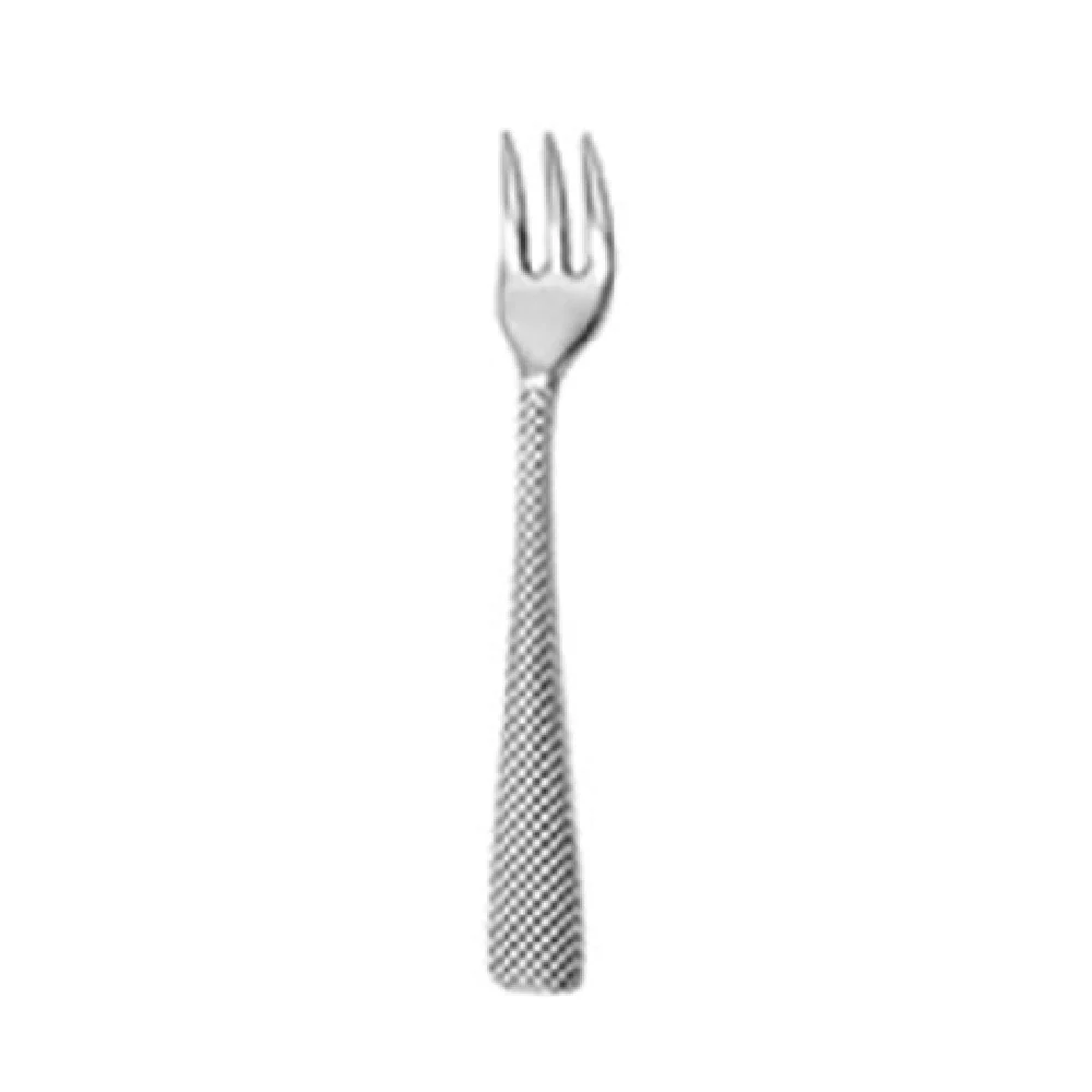 1880 Hospitality T057FOYF 5 Inch Cocktail Fork with Textured Handle Stainless Steel