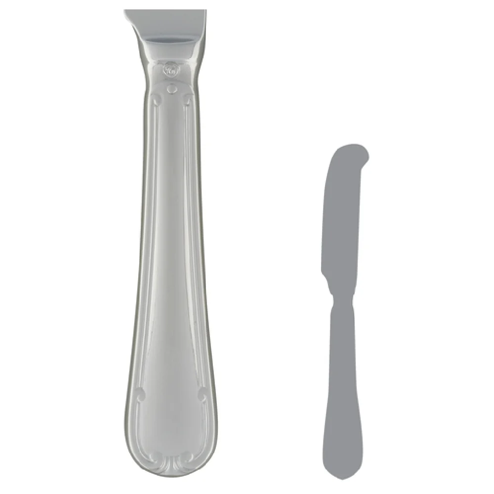 Steelite 5513J045 7-Inch Butter Knife 13/0 Stainless Steel with Corrosion Resistance