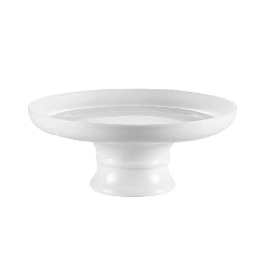 CAC China CKST-10C 10 Inch Coupe Cake Stand Porcelain Super White