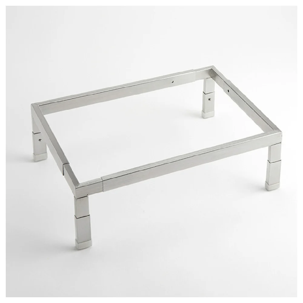 American Metalcraft AS20 Stand 12-1/8 Inch x 7-1/4 Inch Adjustable Stainless Steel Display Riser American Metalcraft AS20 Stand 12-1/8 Inch x 7-1/4 Inch Adjustable Stainless Steel Display Riser