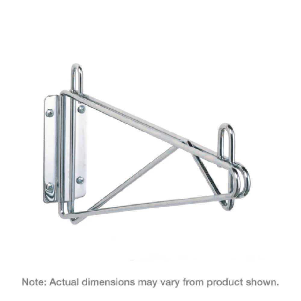 Metro 1WD18C 18 Inch Wall Mount Single Bracket Chrome Plated Steel Support Metro 1WD18C 18 Inch Wall Mount Single Bracket Chrome Plated Steel Support