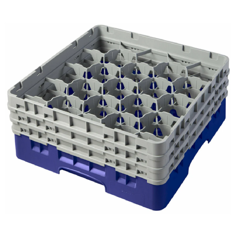 Cambro 20S638186 19-3/4 Inch Dishwasher Rack Glass Compartment With 3 Extenders Navy Blue Cambro 20S638186 19-3/4 Inch Dishwasher Rack Glass Compartment With 3 Extenders Navy Blue