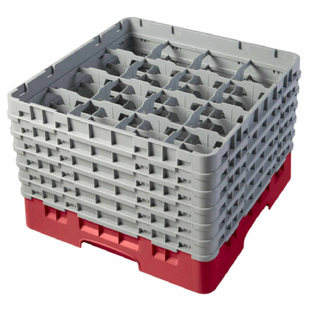 Cambro 16S1114163 19 Inch Dishwasher Rack with 6 Gray Extenders Red Finish Cambro 16S1114163 19 Inch Dishwasher Rack with 6 Gray Extenders Red Finish
