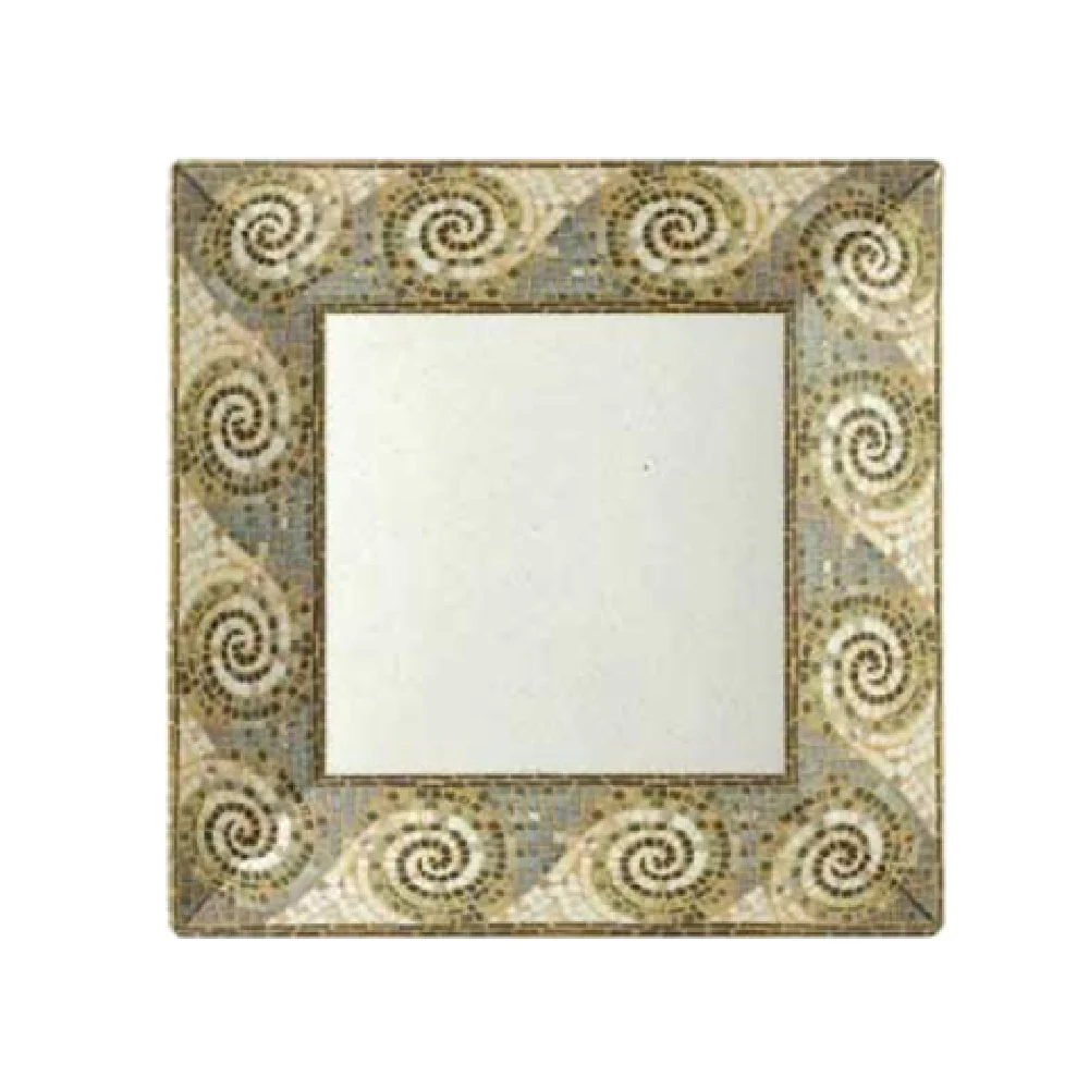 GET Enterprises ML-102-MO 6 Inch Square Mosaic Plate Break Resistant Melamine