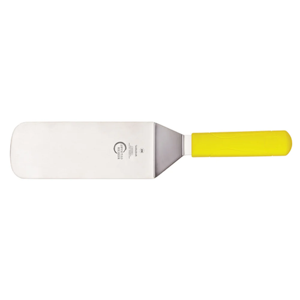 Mercer Culinary M18700YL 8 Inch Turner Solid Japanese Steel Yellow Polypropylene Handle Mercer Culinary M18700YL 8 Inch Turner Solid Japanese Steel Yellow Polypropylene Handle