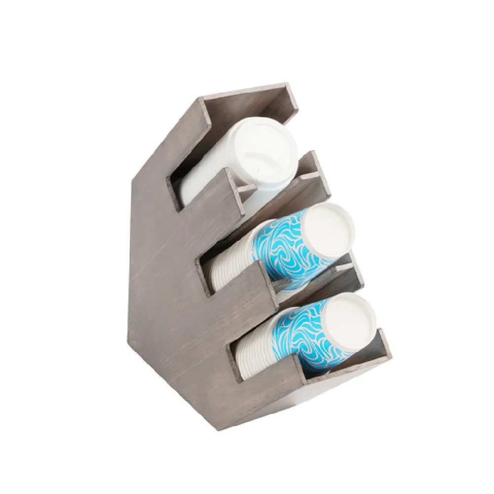 Cal Mil 2048-3-110 17 Inch Cup And Lid Organizer Gray Wash Pine Wood Cal Mil 2048-3-110 17 Inch Cup And Lid Organizer Gray Wash Pine Wood