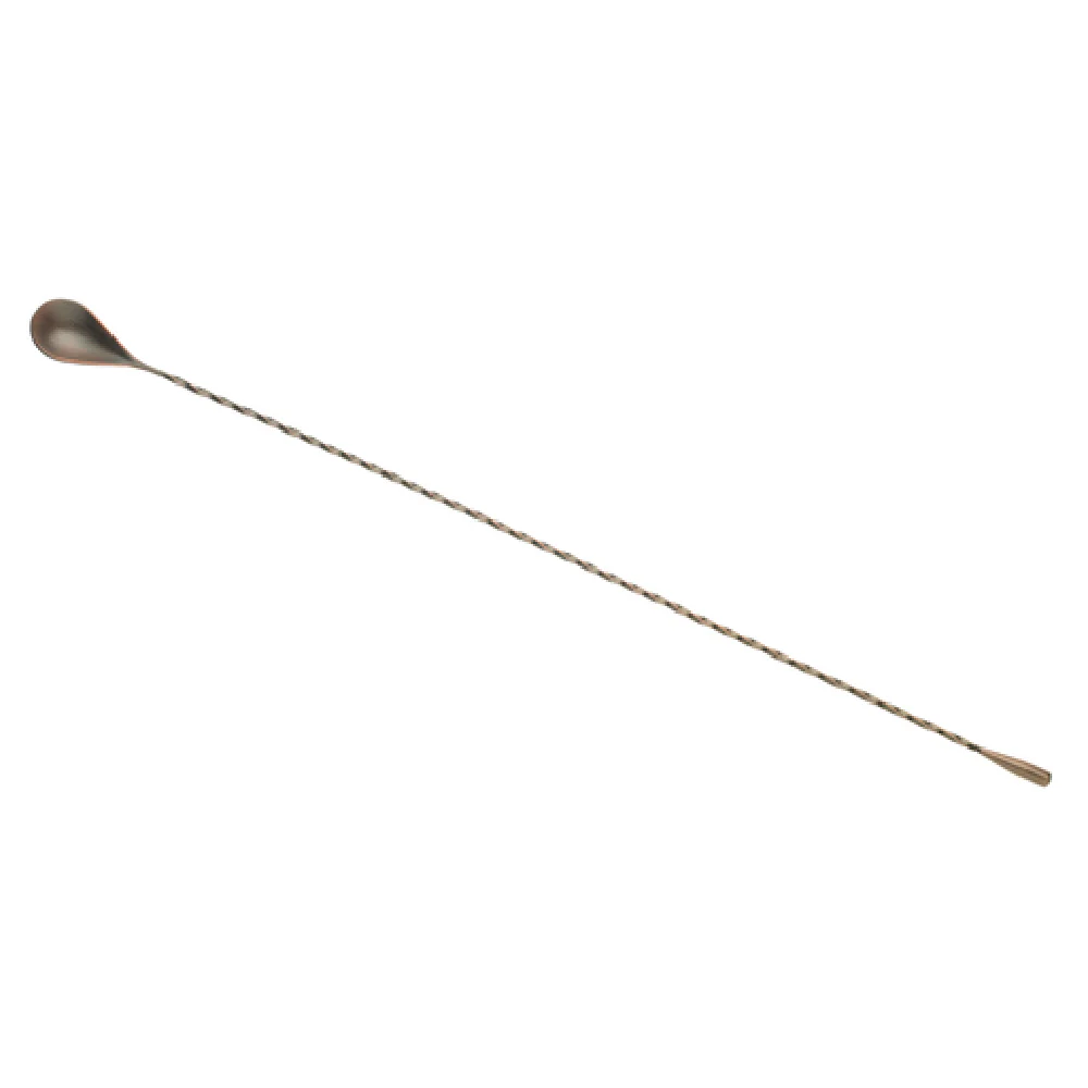 Mercer Culinary M37014ACP 19-5/8 Inch weighted bar spoon stainless steel antique copper finish Mercer Culinary M37014ACP 19-5/8 Inch weighted bar spoon stainless steel antique copper finish
