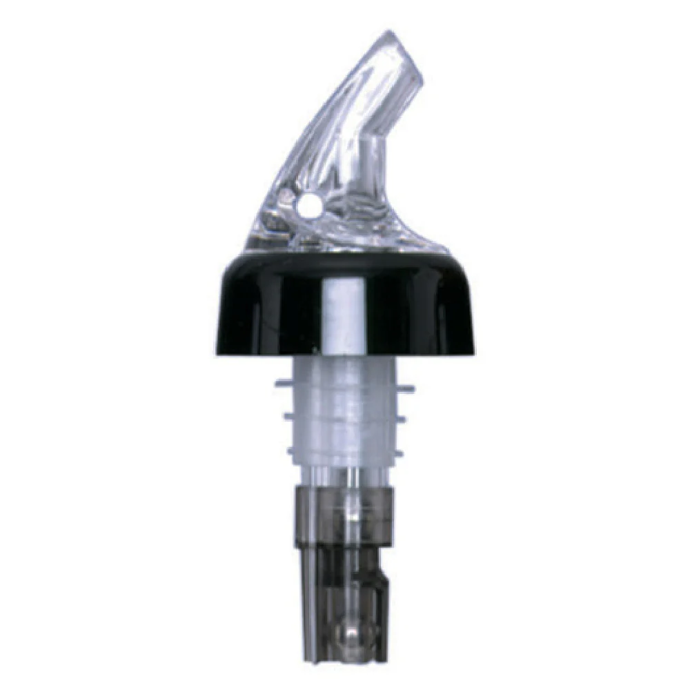 Spill-Stop 387-24 1 Oz Posi-Por Liquor Pourer Clear with Black Collar Spill-Stop 387-24 1 Oz Posi-Por Liquor Pourer Clear with Black Collar