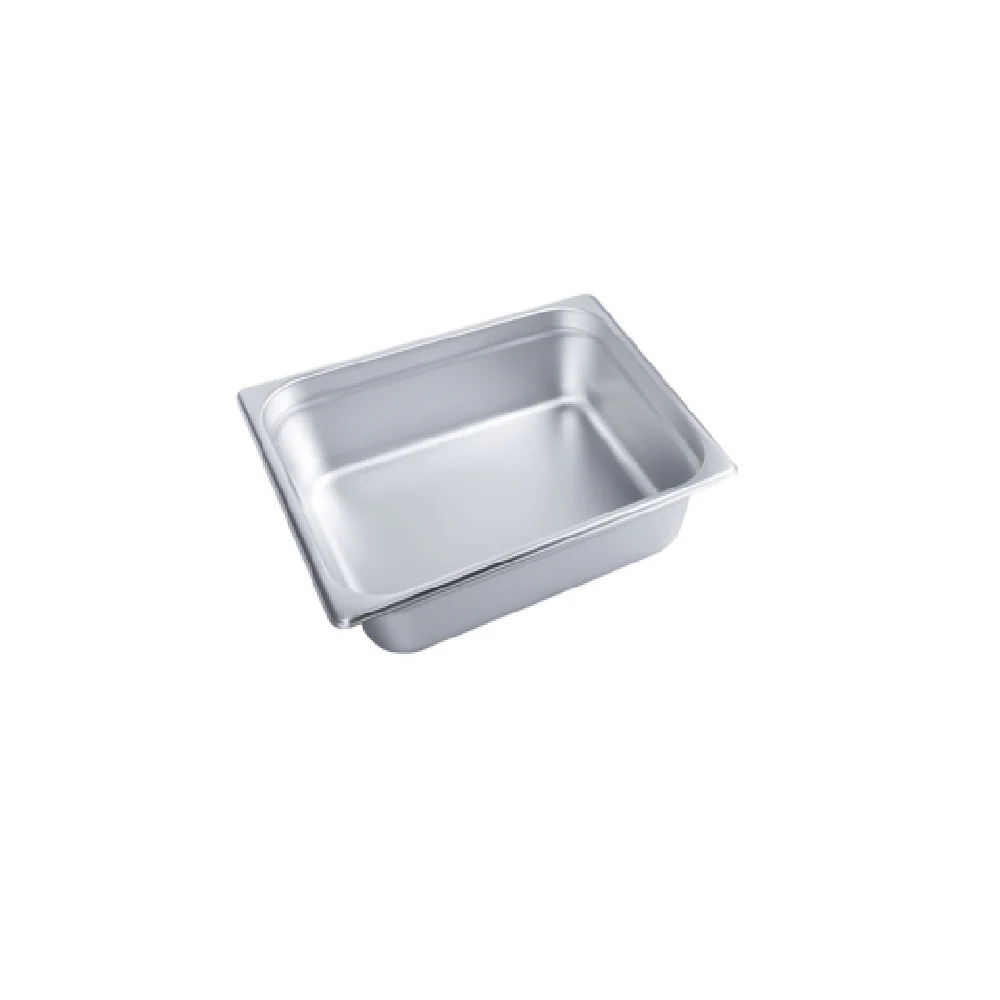 CAC China STPH-24-4 12.75 Inch 1/2 Size 24 Gauge Steam Pan with Anti-jam