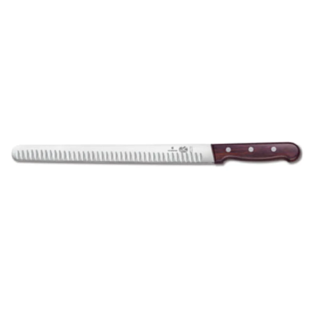 Victorinox 5.4220.30 12 Inch Blade 1-1/4 Inch Wide Granton Edge Knife Wood Handle Victorinox 5.4220.30 12 Inch Blade 1-1/4 Inch Wide Granton Edge Knife Wood Handle