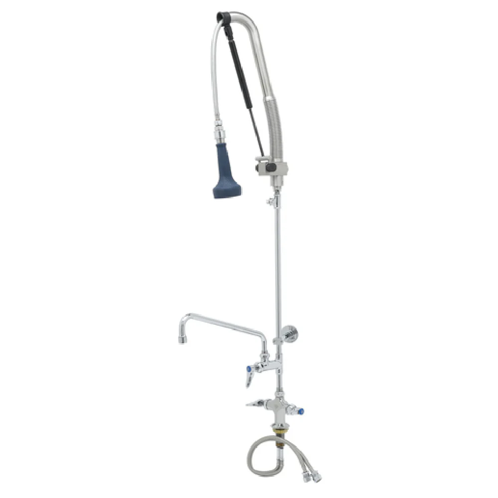 T&S Brass B-0113-12CRB8TP Pre-Rinse Faucet Assembly with Add On Faucet T&S Brass B-0113-12CRB8TP Pre-Rinse Faucet Assembly with Add On Faucet
