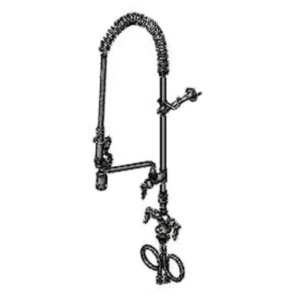 T&S Brass B-0113-12-CR-BC Length 44 Inch EasyInstall Pre-Rinse Unit with Flexible Hose T&S Brass B-0113-12-CR-BC Length 44 Inch EasyInstall Pre-Rinse Unit with Flexible Hose