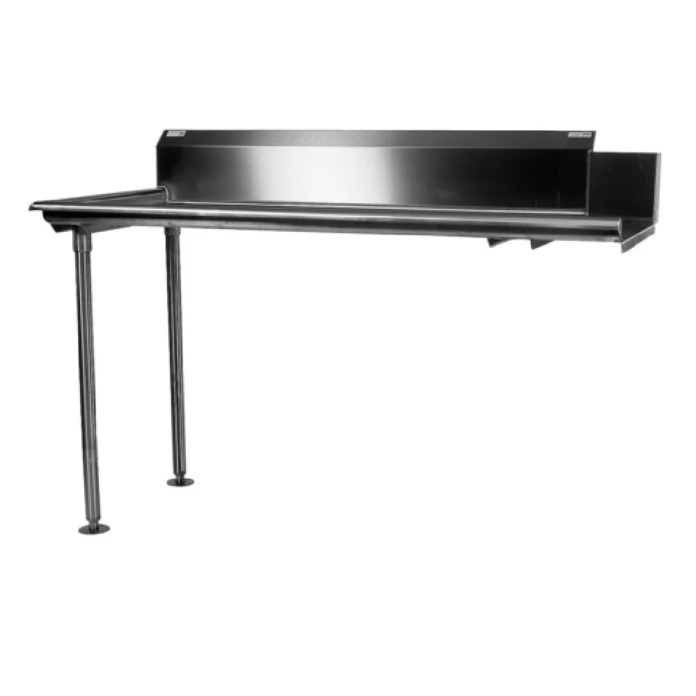 Winholt CDT-16-S-96R 96 Inch Clean Straight Dishtable Stainless Steel with Backsplash