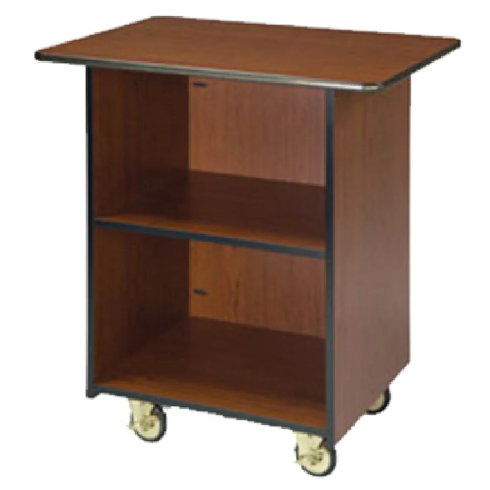 Lakeside 66100 33 Inch Compact Service Cart Enclosed with Fixed Shelf Laminate Lakeside 66100 33 Inch Compact Service Cart Enclosed with Fixed Shelf Laminate